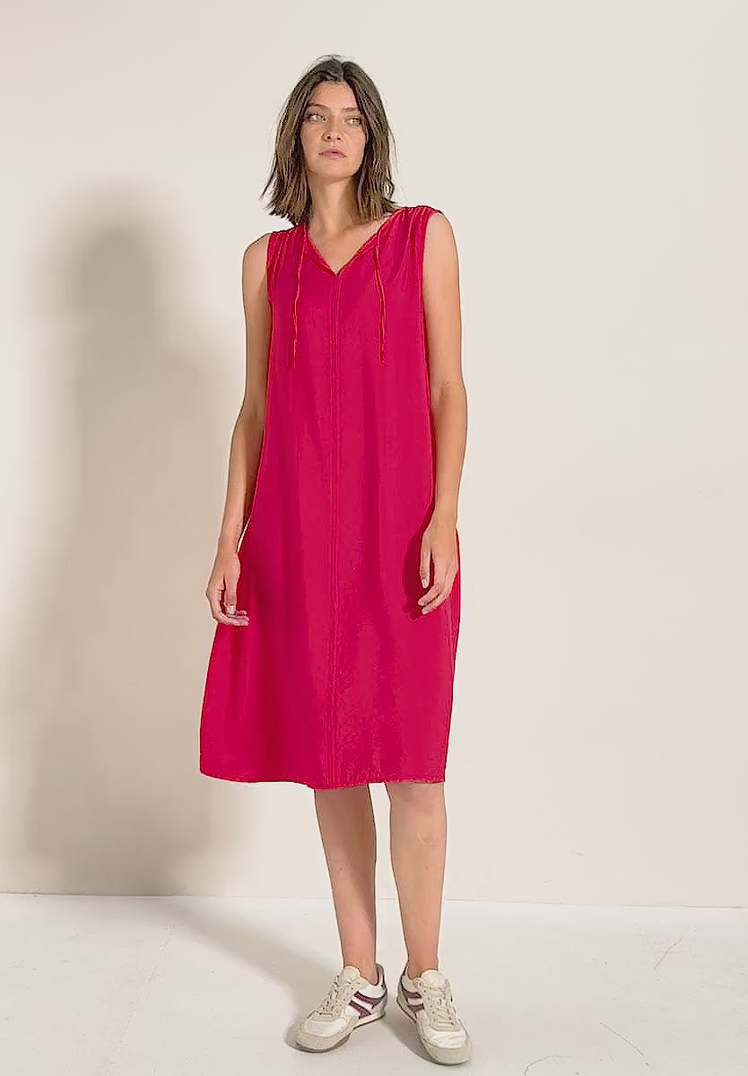 CECIL Sleeveless Dress(Apple Red)