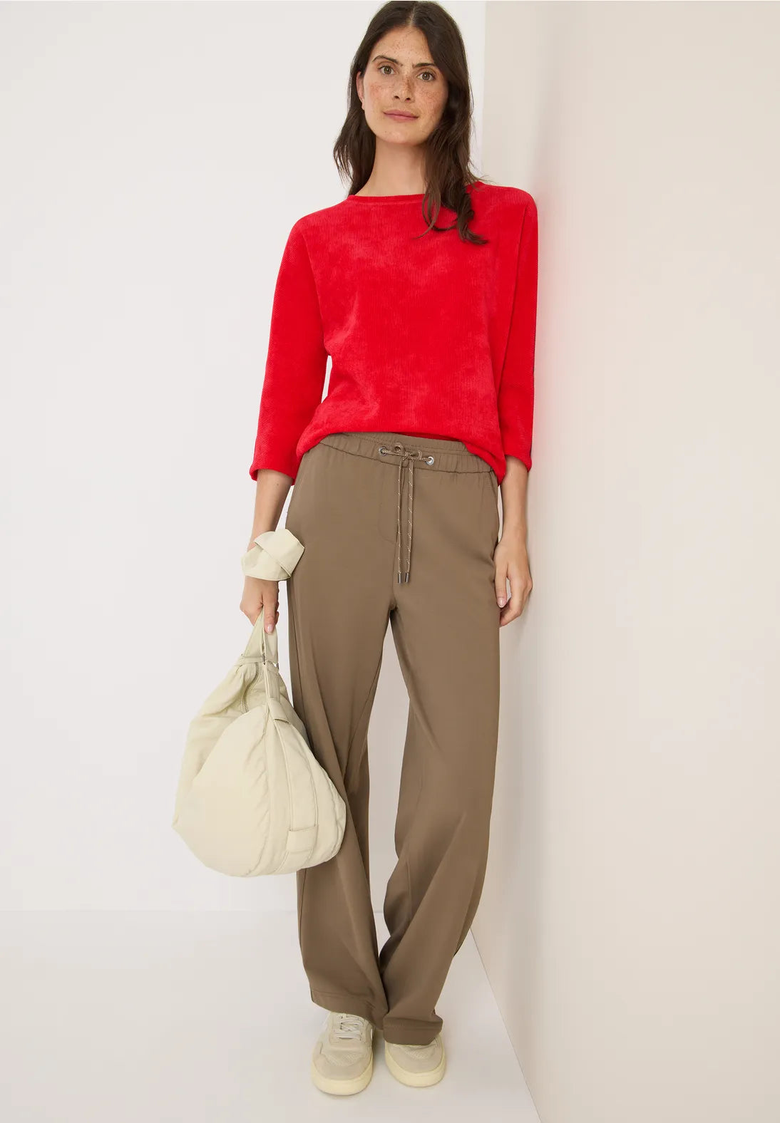 CECIL Corduroy Top (Red)