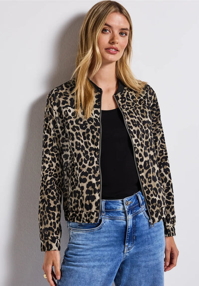 Street One Leo Print Bomber Jacket