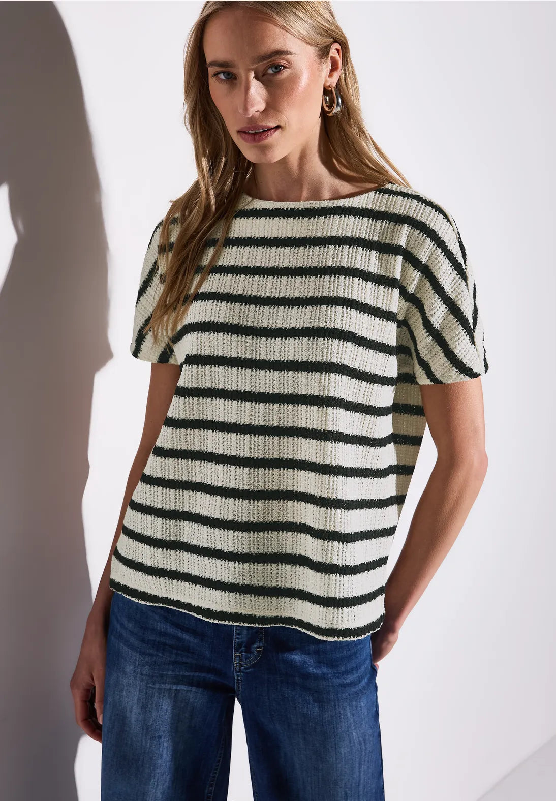 Street One Striped Knit Sweater