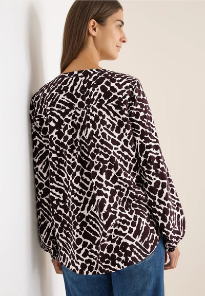 CECIL Blouse (Eggplant Red)
