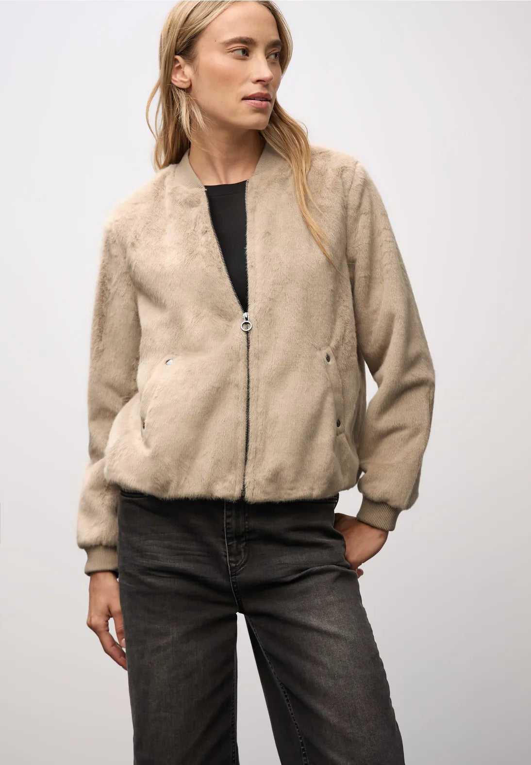 Street One Faux Fur Bomber