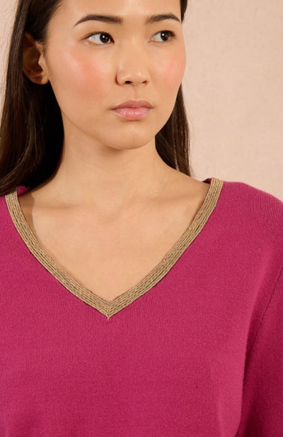 Nicki Long Sleeve Top (Purple)
