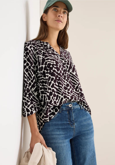 CECIL Blouse (Eggplant Red)