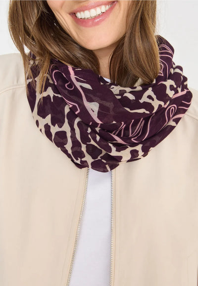 CECIL Loop Scarf (Eggplant red)