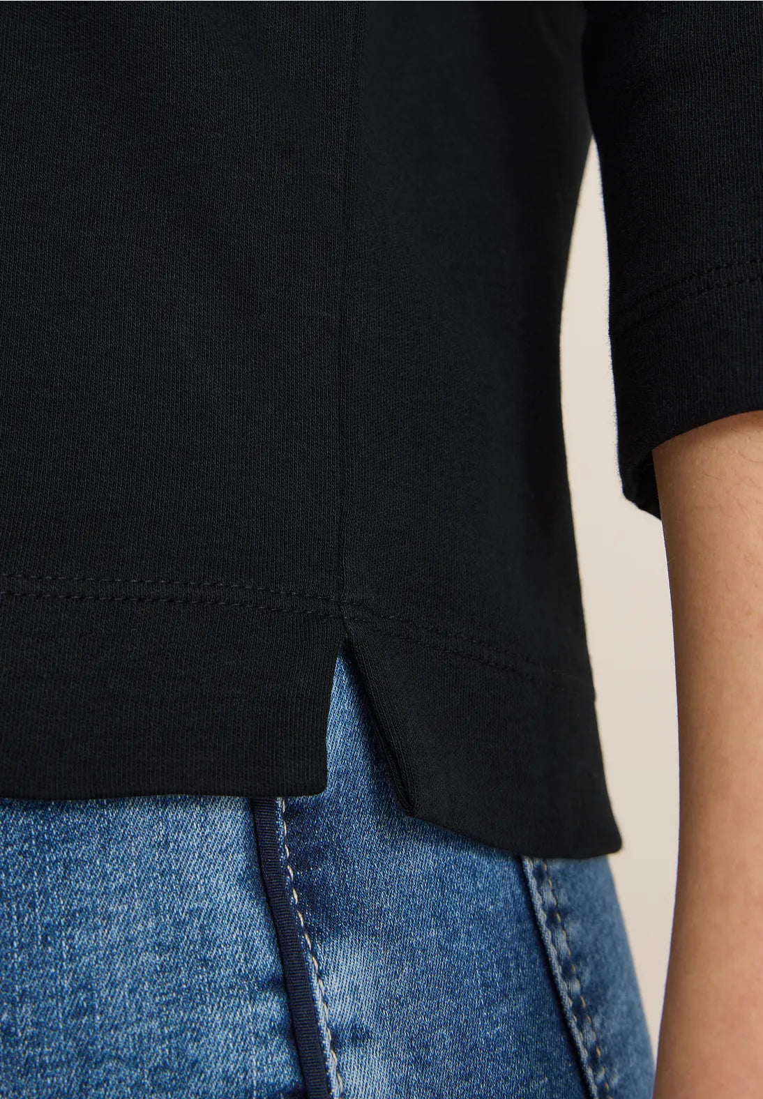 CECIL 'Glow' Long Sleeved T-Shirt (Black)