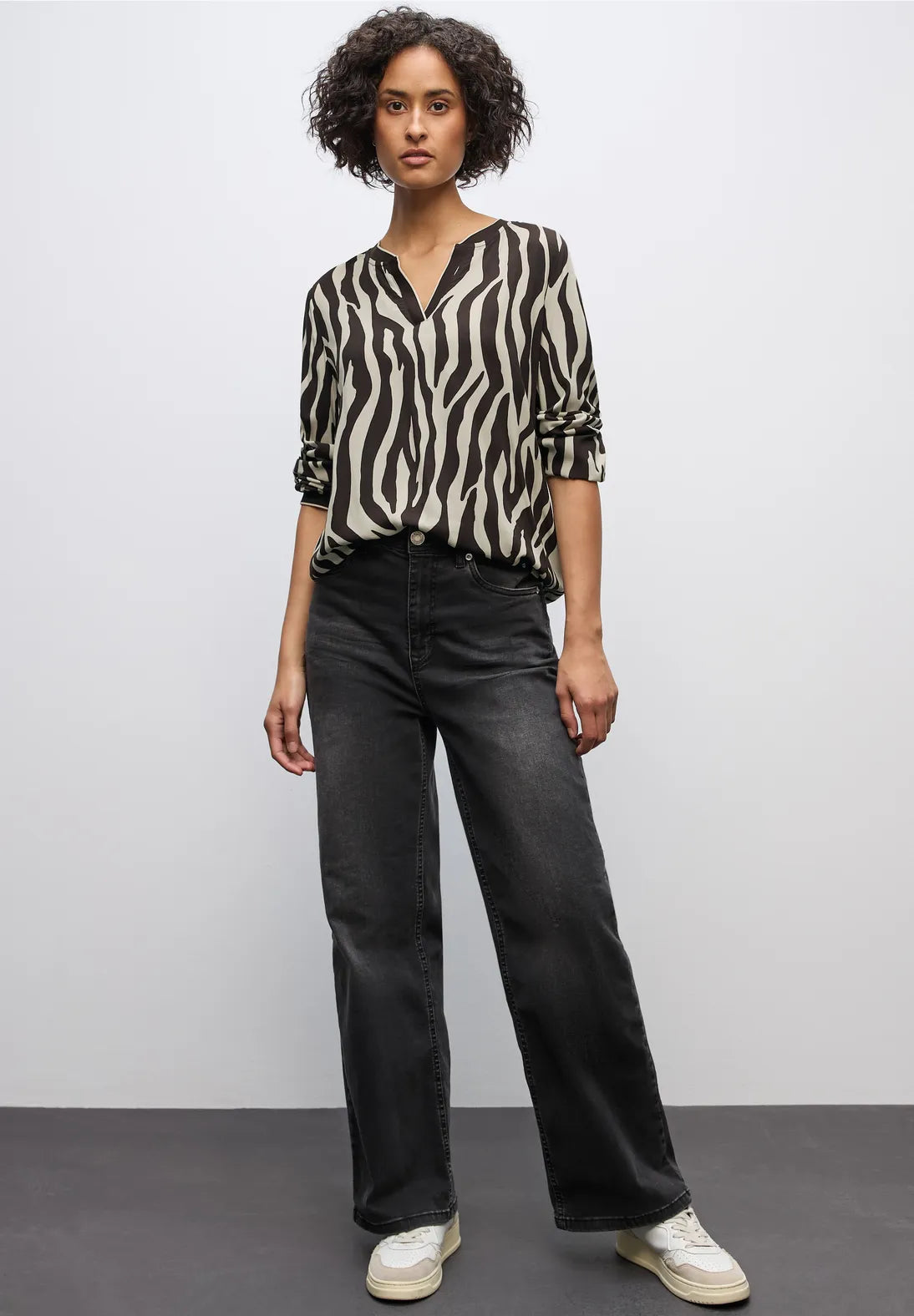 Street One Tunic Blouse (Brown)
