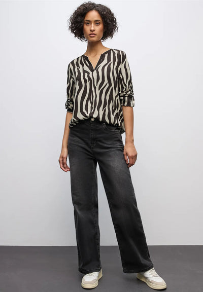 Street One Tunic Blouse (Brown)