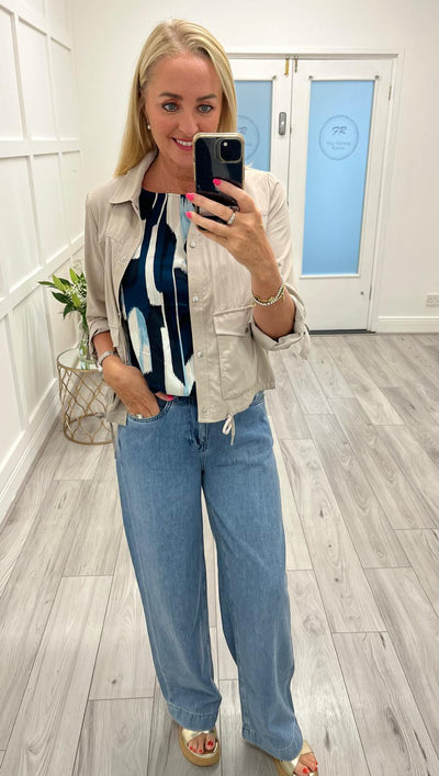 Street One Blouse top with ruffles