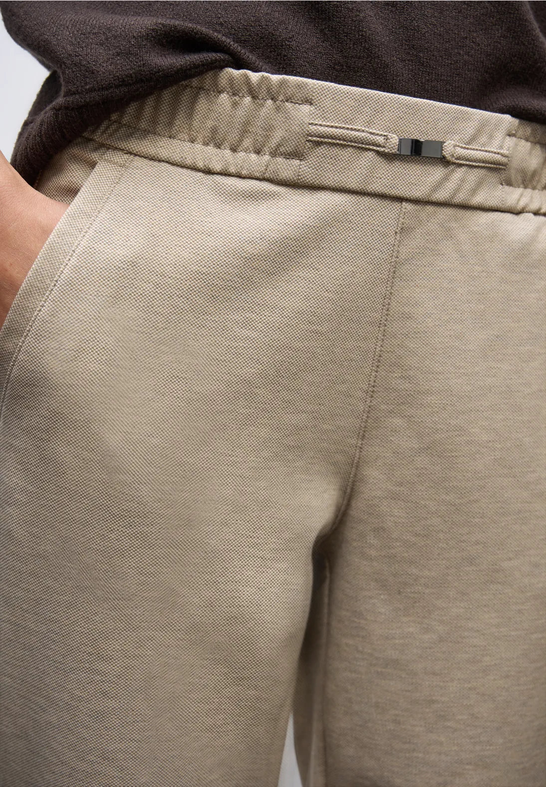 Street One Bonny Trousers with Buckle Belt Detail (Beige)