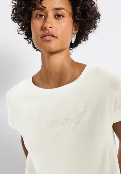 Street One 'Arrival' T-Shirt (Off White)