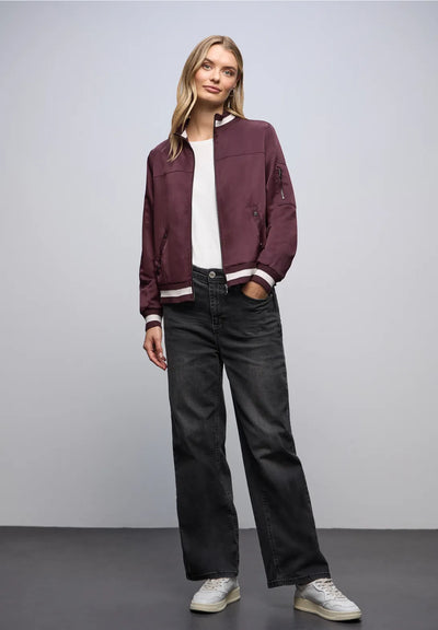 Street One Satin Bomber (Jazz Berry)
