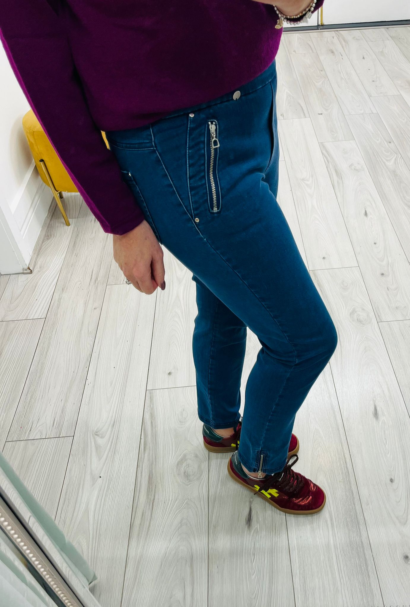 Robell Trousers Nena Blue Denim (64)