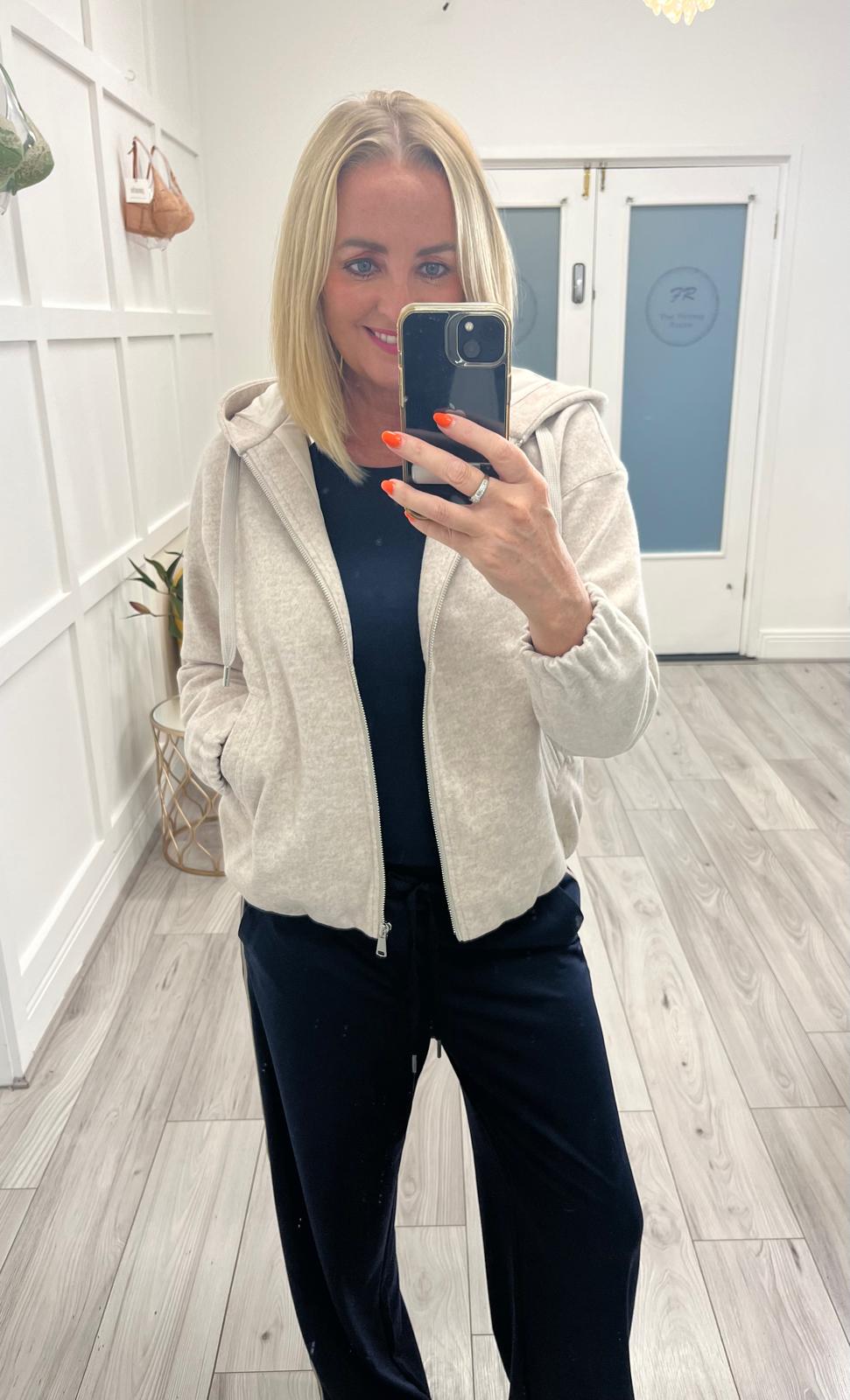 CECIL Zipped Hoodie (Beige)