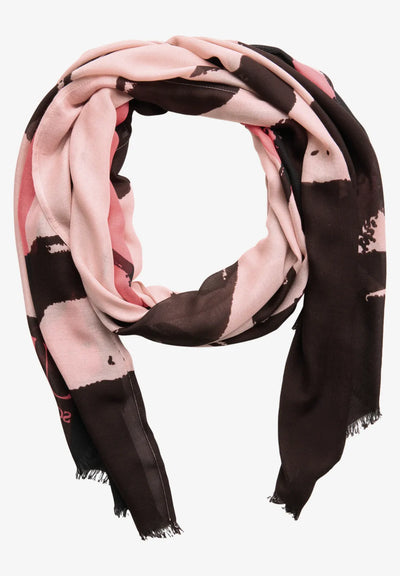 Street One Lightweight patterned scarf (Rose)