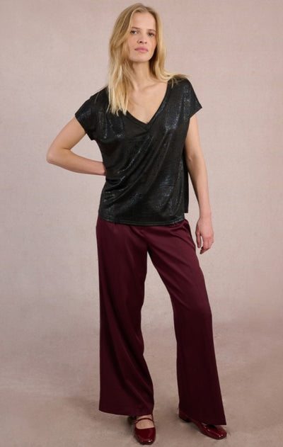 May Metalic Top (Black)