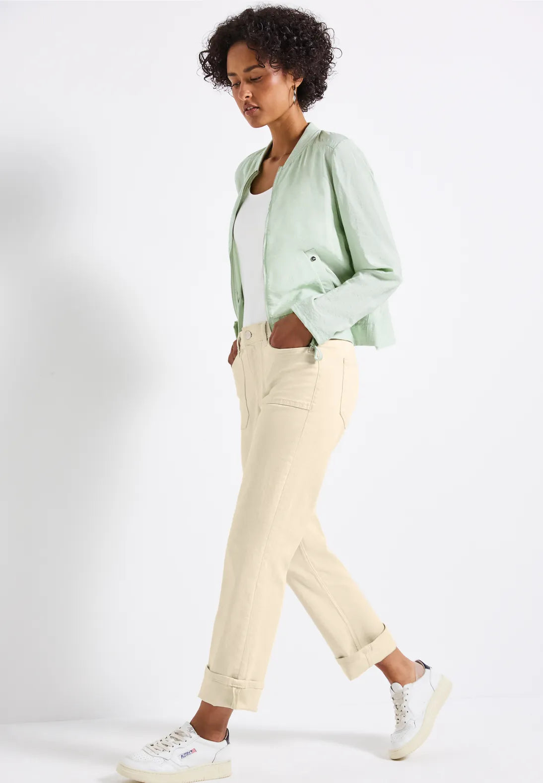 Street One Straight-leg jeans(26 inch) Beige