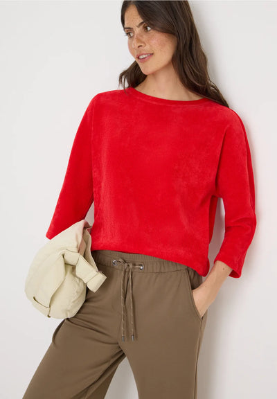 CECIL Corduroy Top (Red)