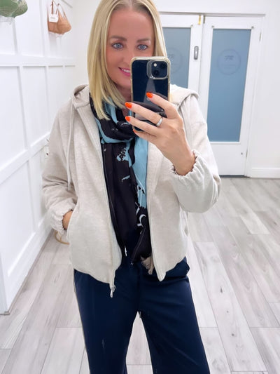 CECIL Zipped Hoodie (Beige)