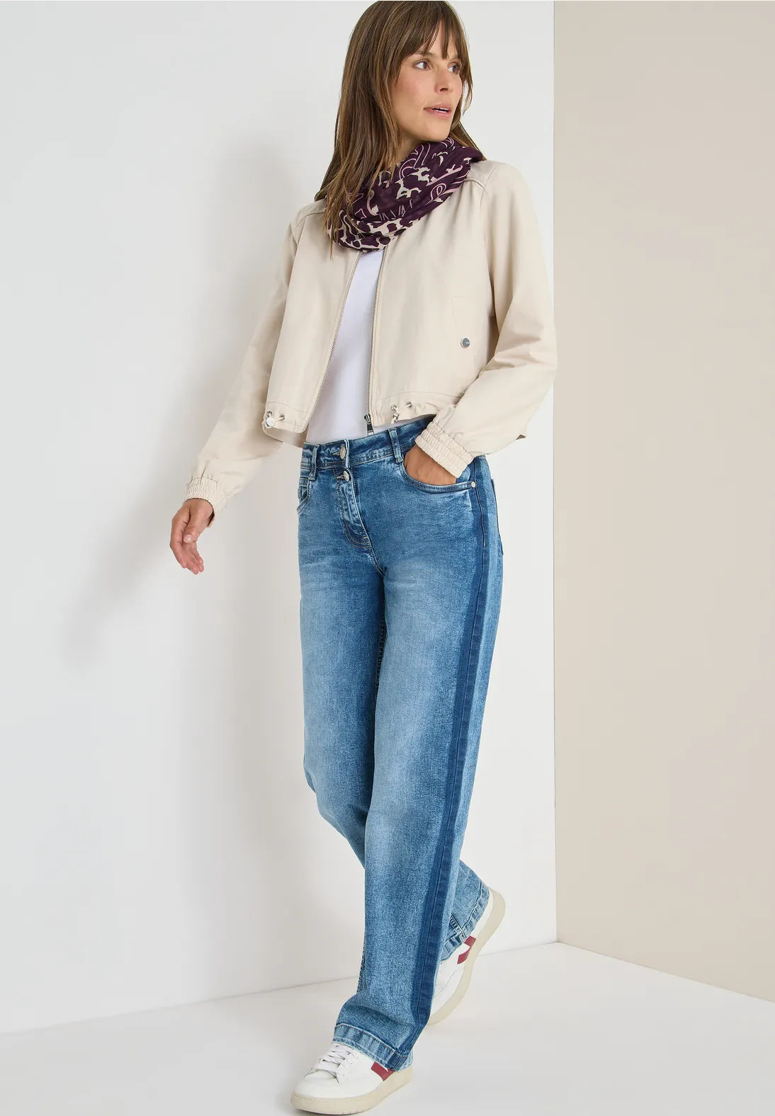CECIL Loop Scarf (Eggplant red)