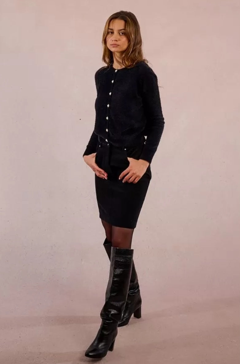 Bailey fitted Cardigan(Black)