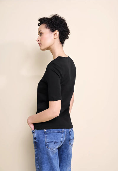 Street One Black Basic Top