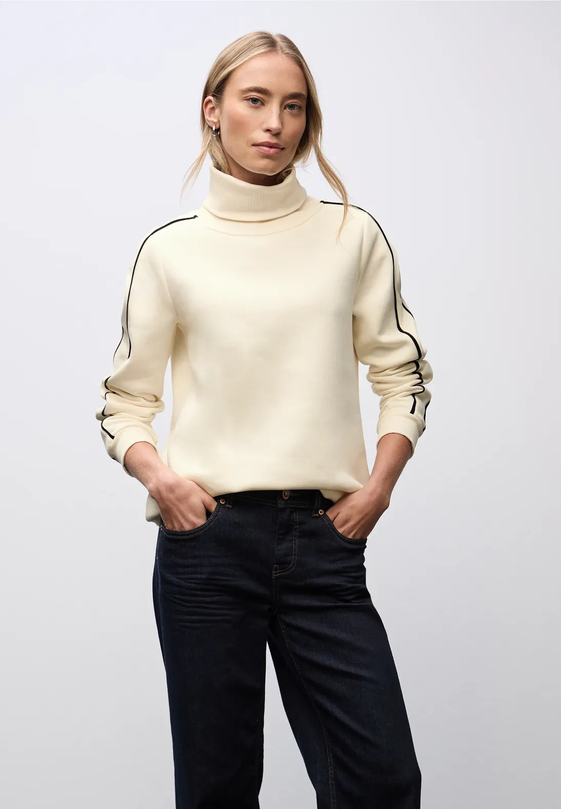 Street One Sweater with high collar