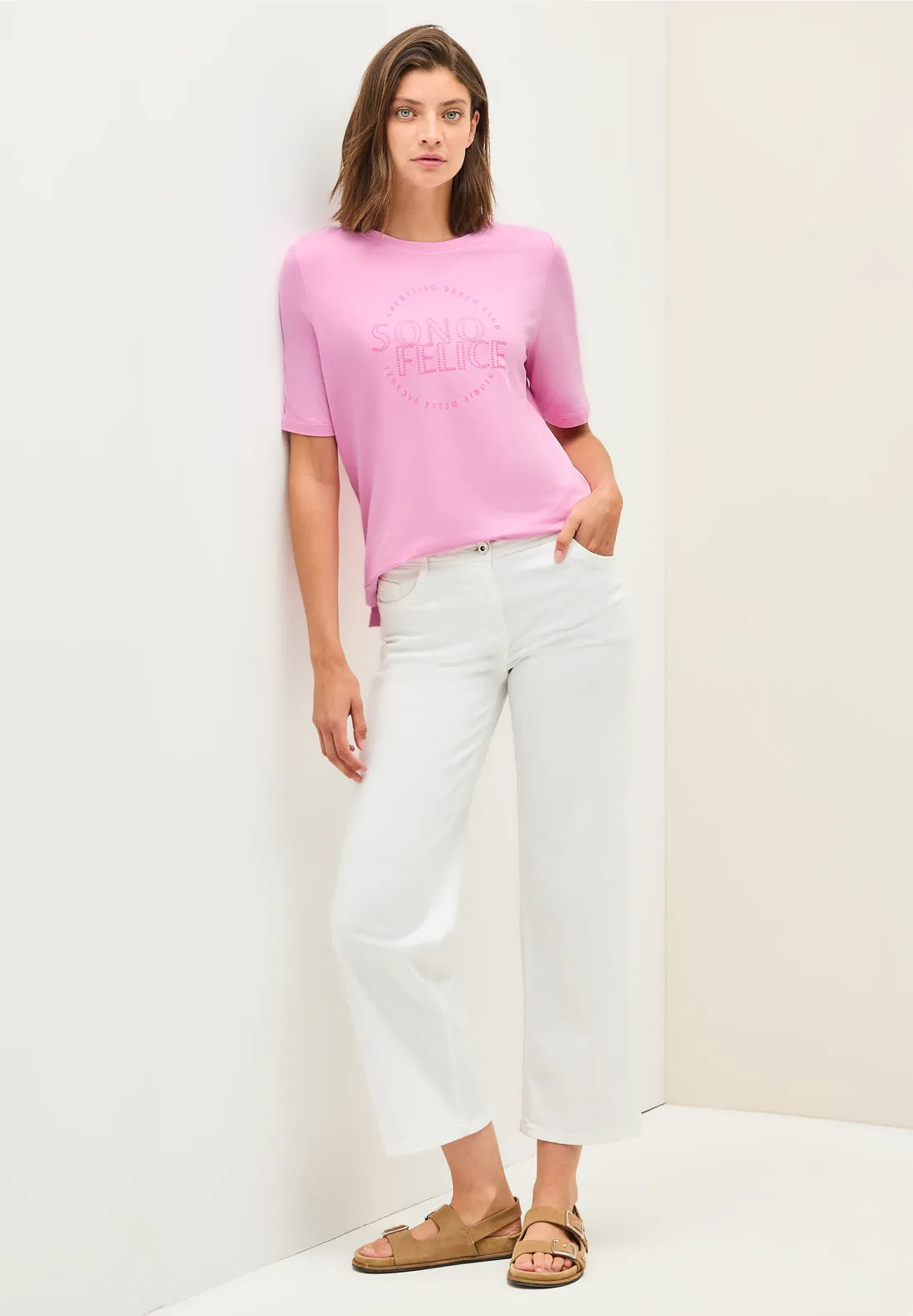 CECIL Top with wording(Cherry Blossom)