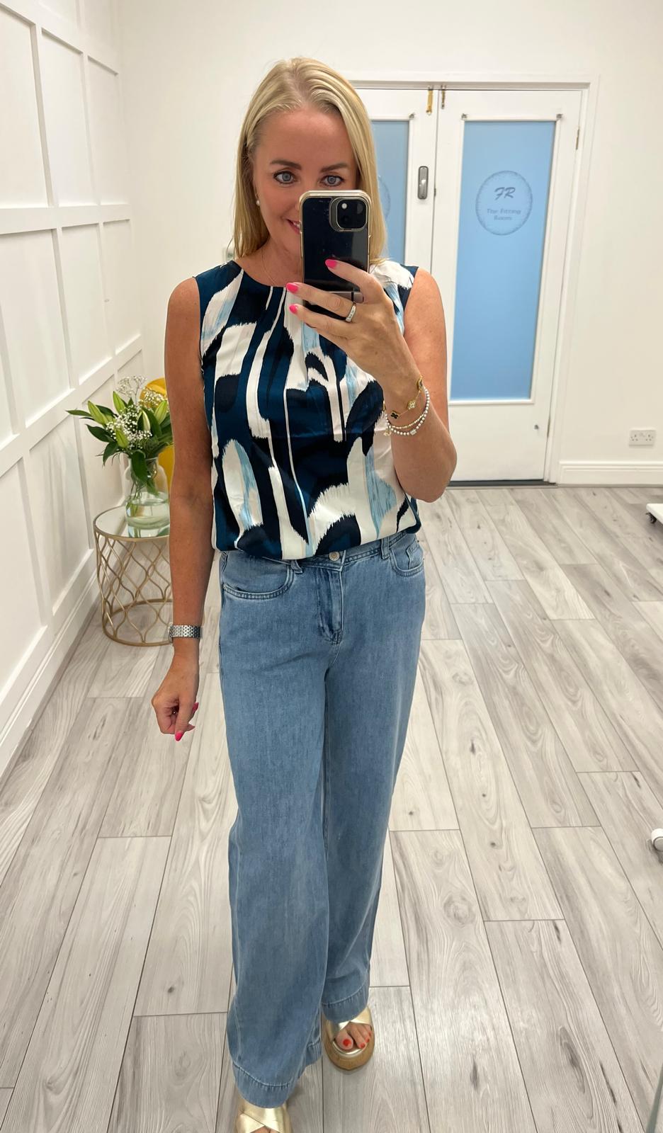 Street One Blouse top with ruffles