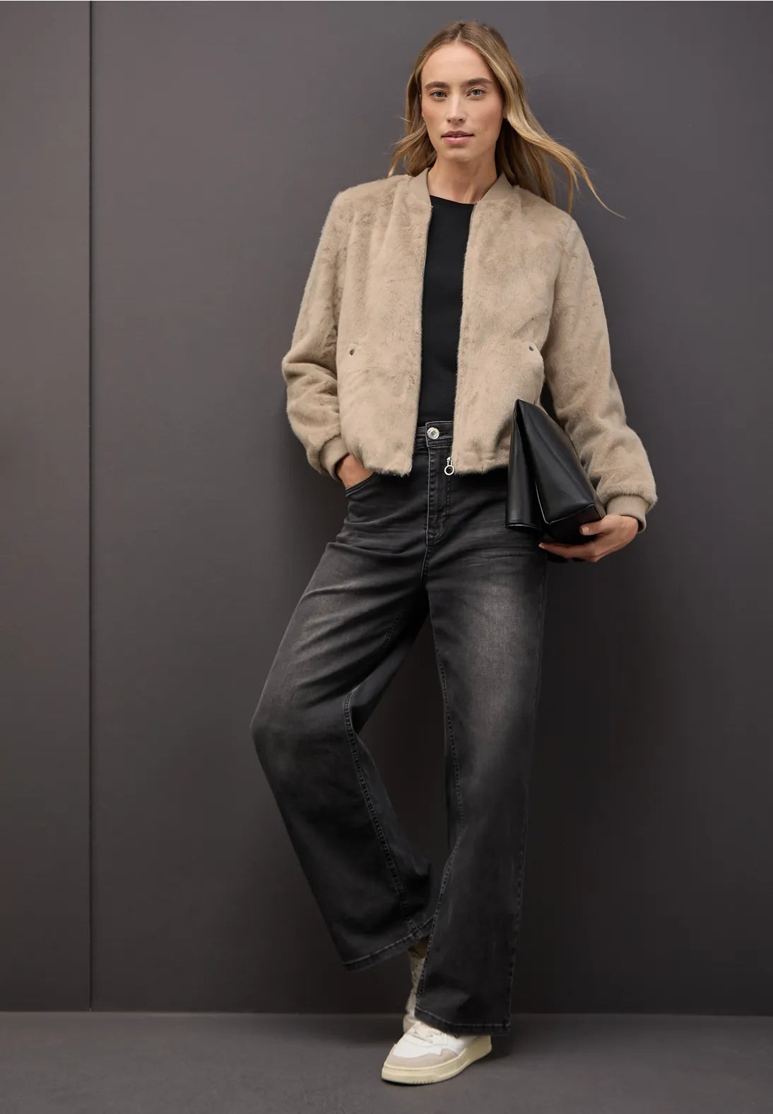 Street One Faux Fur Bomber