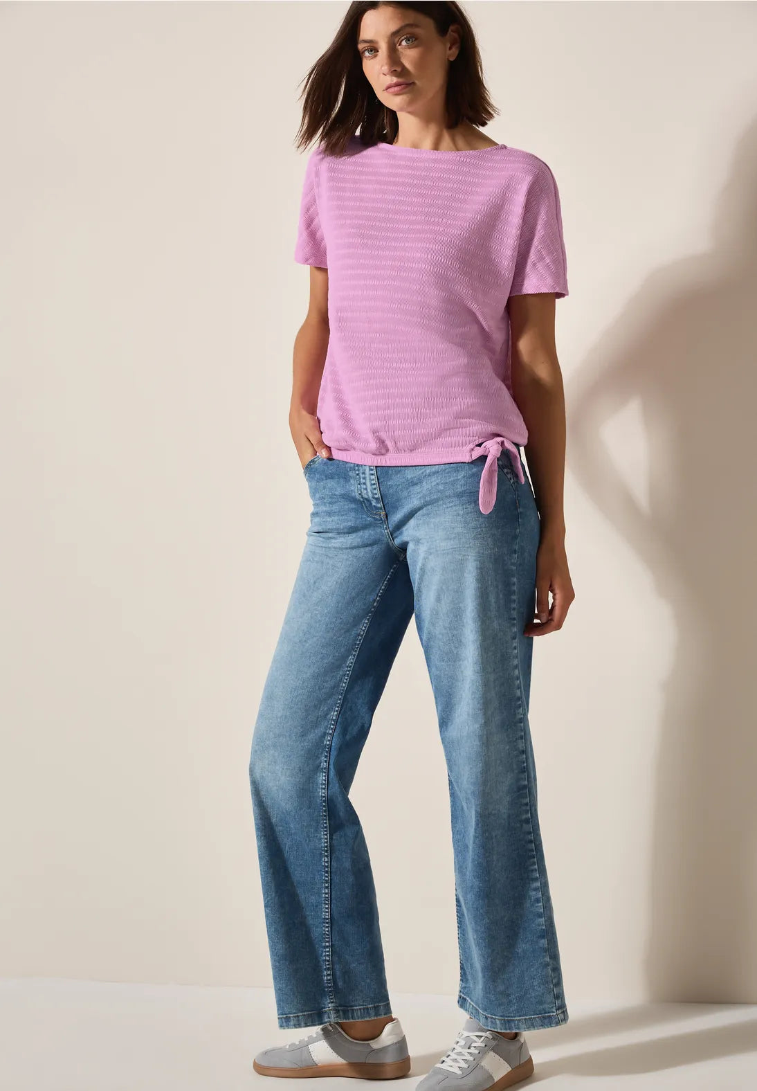 CECIL Smocked T-shirt (Cherry Blossom)