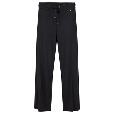 Robell Kati 09 ( Black) Wide Leg Faux Leather Culotte
