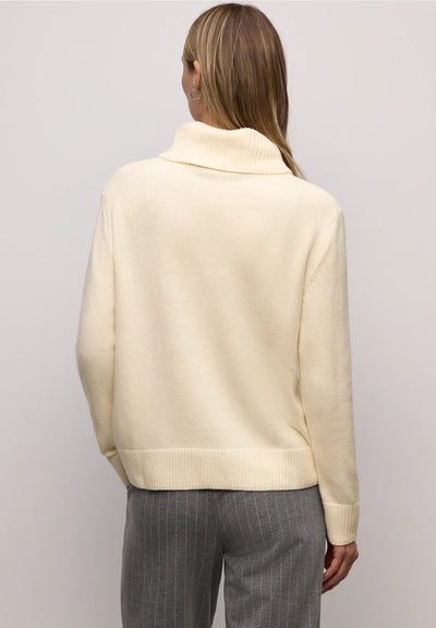 Street One Cosy Sweater With Roll Neck (Soft Beige)
