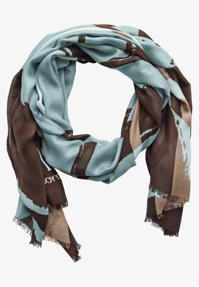 Street One Lightweight patterned scarf (Blue)