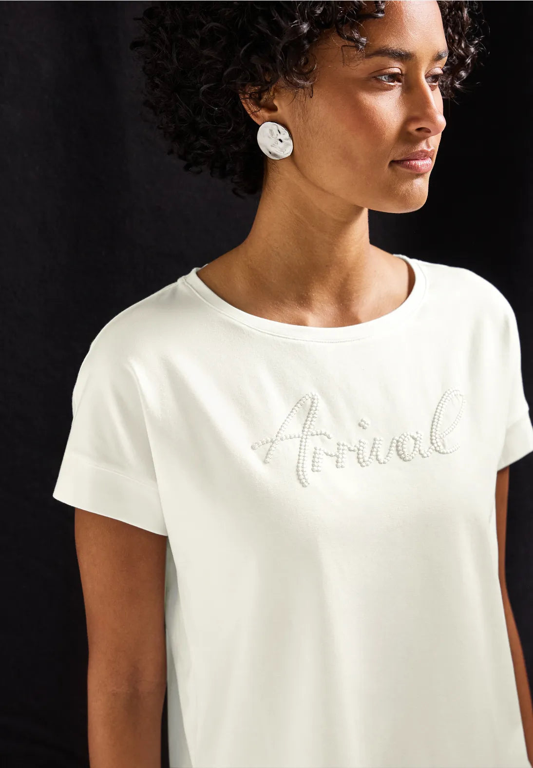 Street One 'Arrival' T-Shirt (Off White)