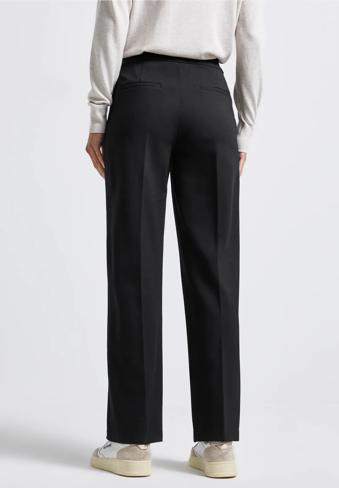 Street One (Black) Front Pocket Straight Leg Trousers