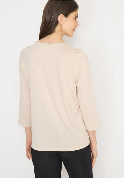 CECIL T Shirt 'Move Beyond Limits' (Beige)