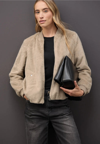 Street One Faux Fur Bomber