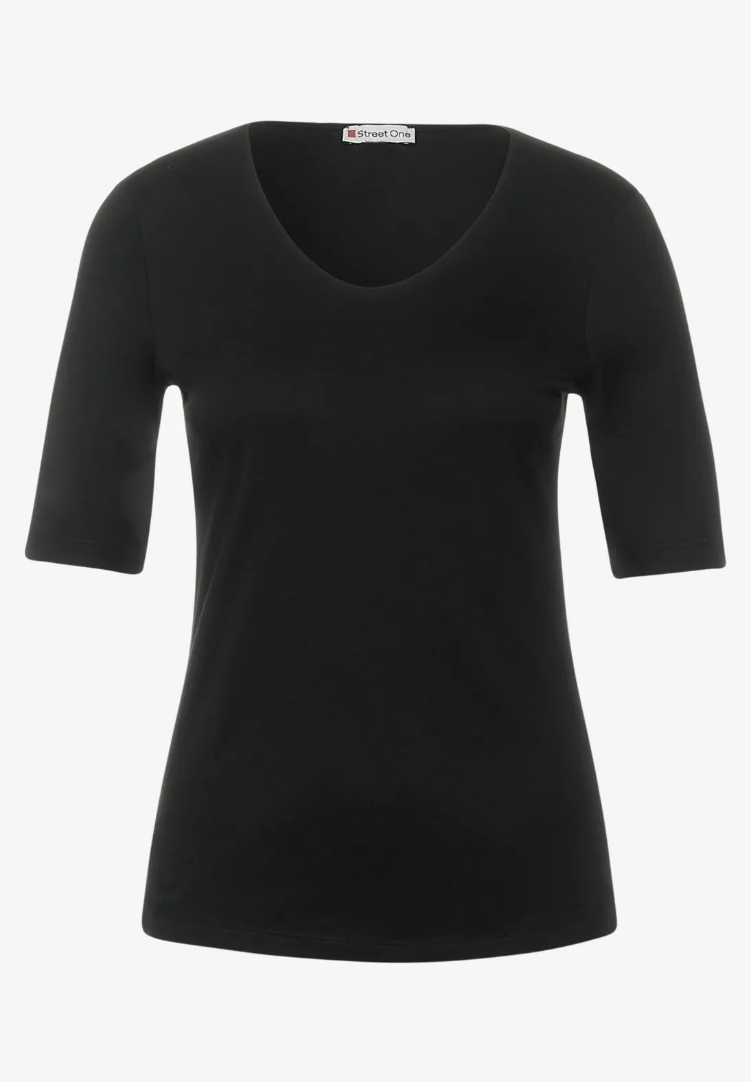 Street One Black Basic Top