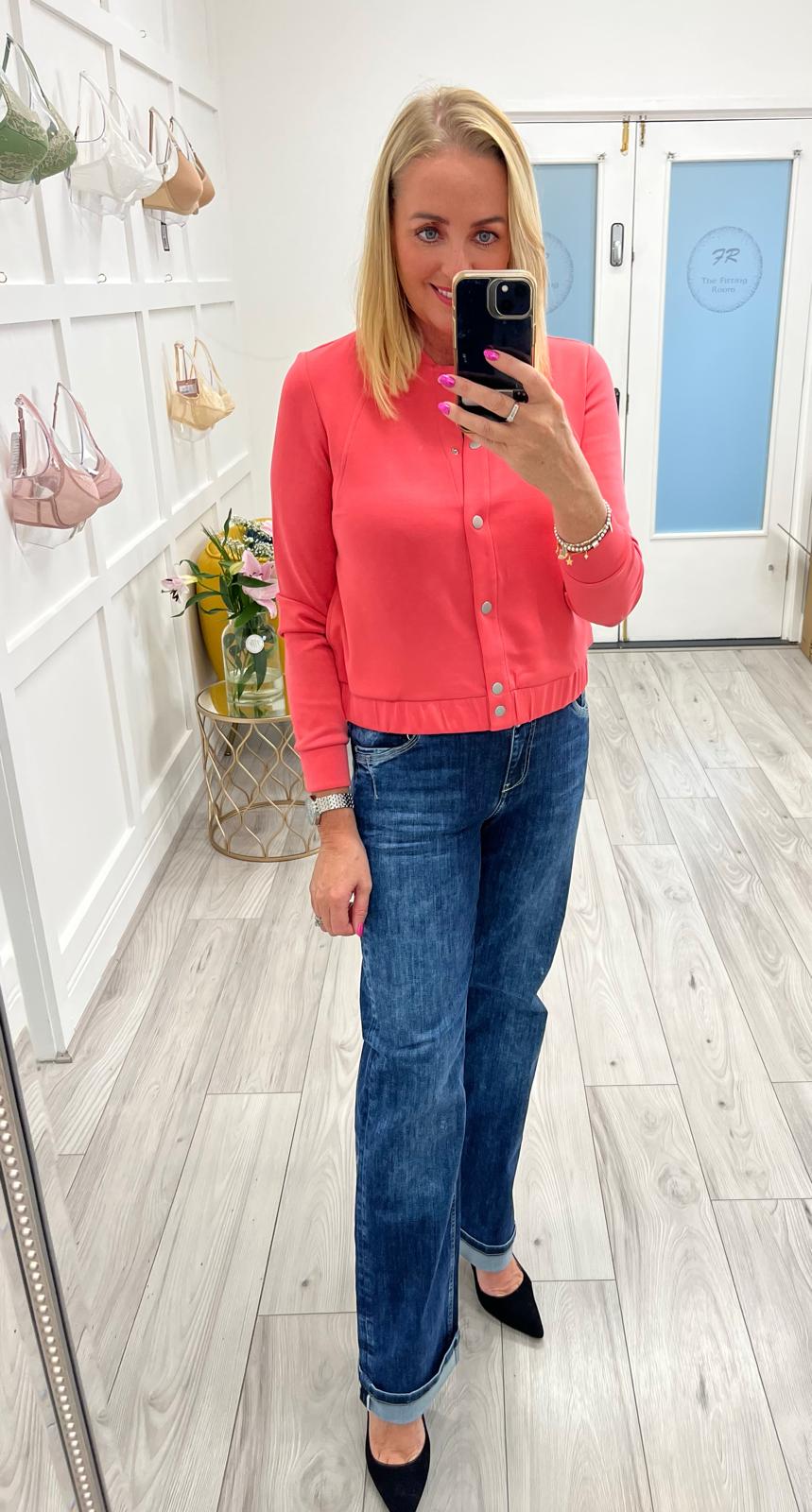 Street One Coral Shirt Jacket