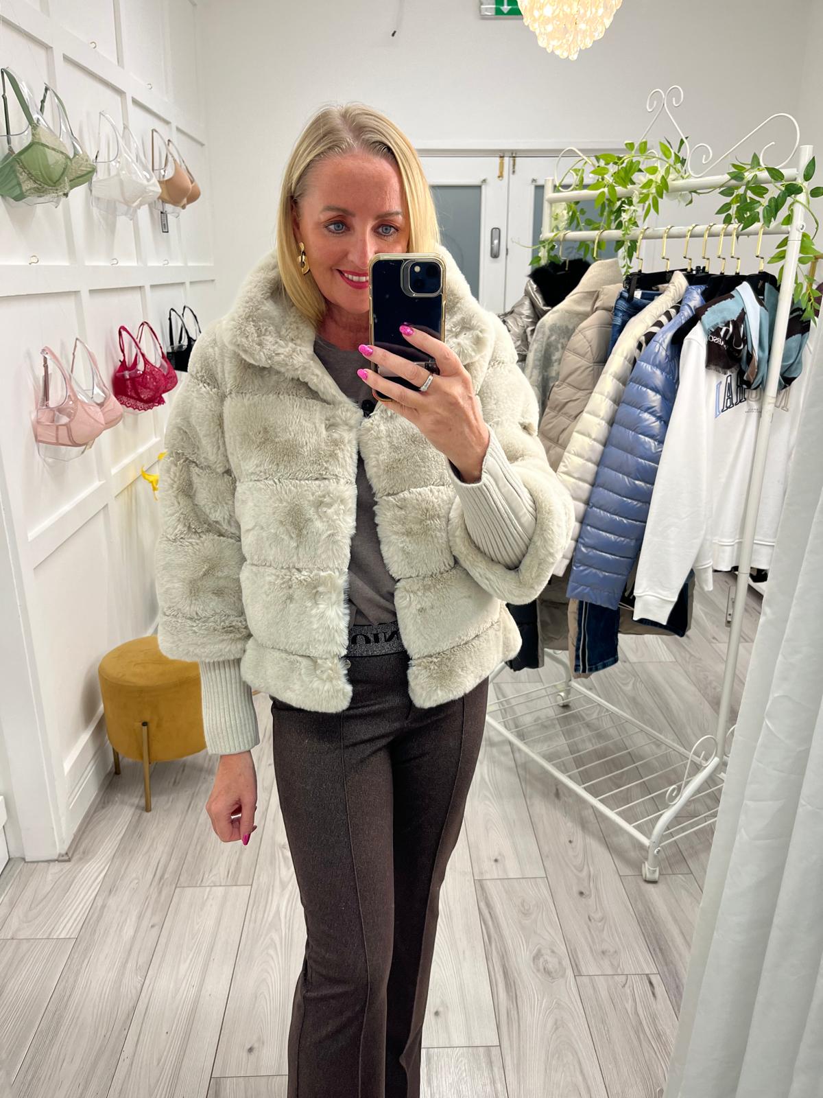 Feline Faux Fur Coat
