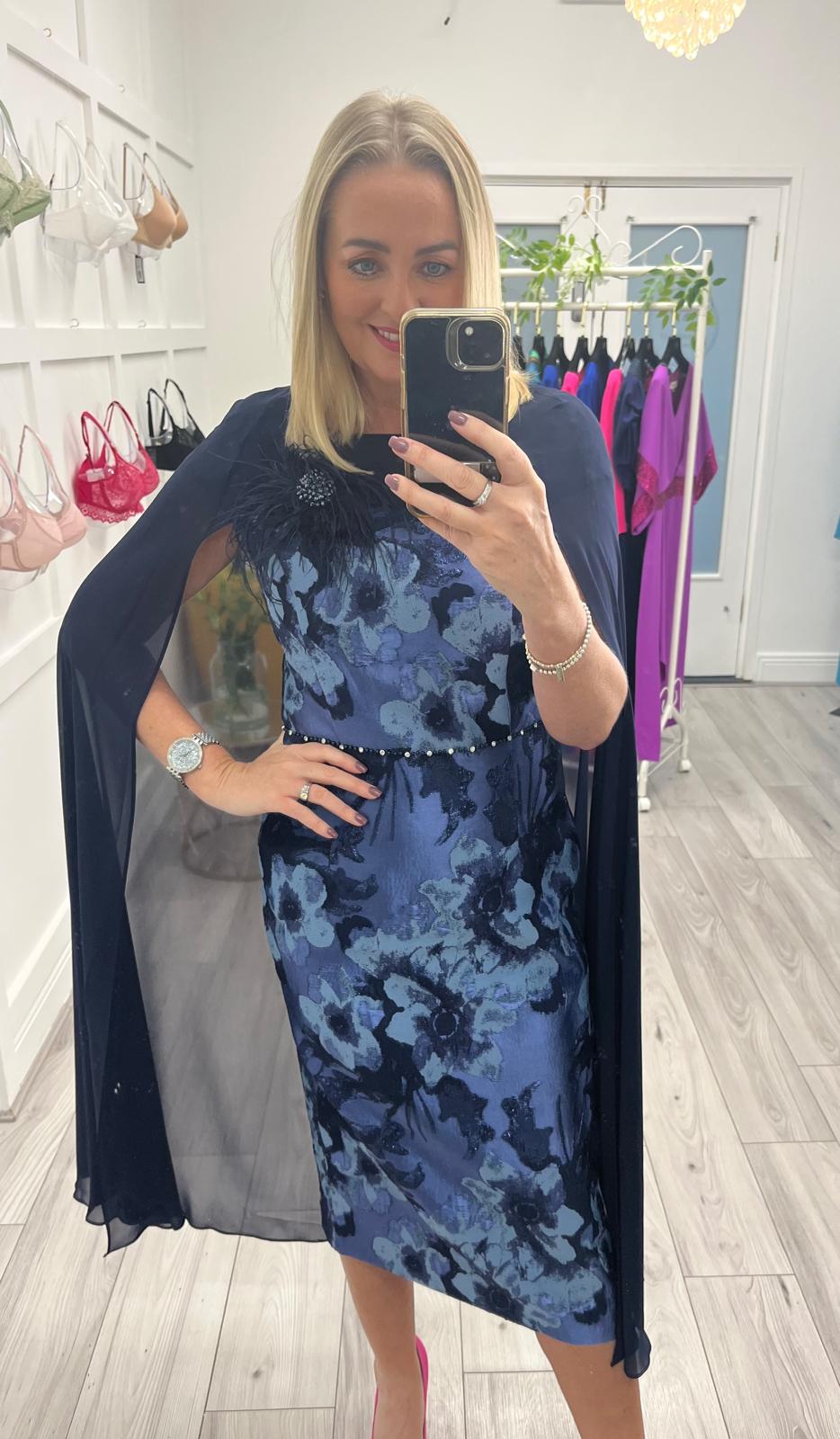 Stephanie Dress(Navy)