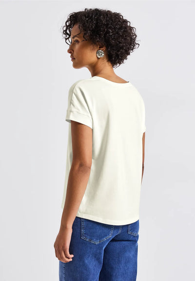 Street One 'Arrival' T-Shirt (Off White)