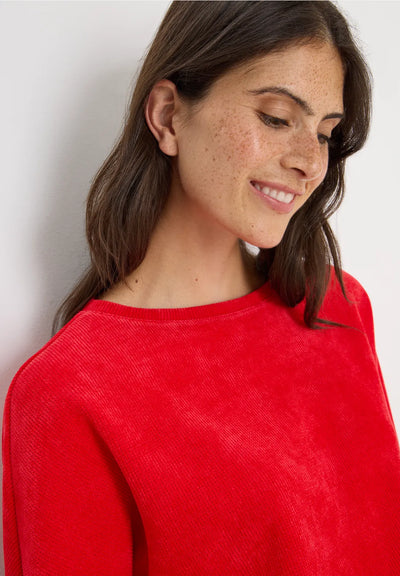 CECIL Corduroy Top (Red)