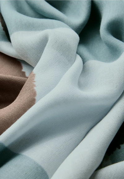 Street One Lightweight patterned scarf (Blue)