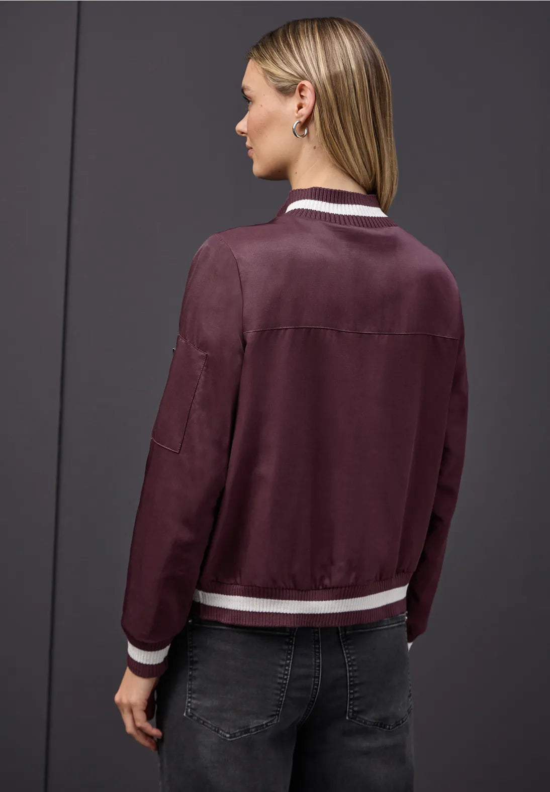 Street One Satin Bomber (Jazz Berry)