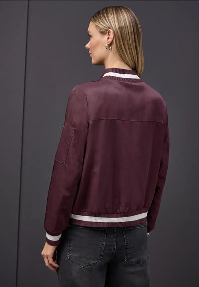 Street One Satin Bomber (Jazz Berry)