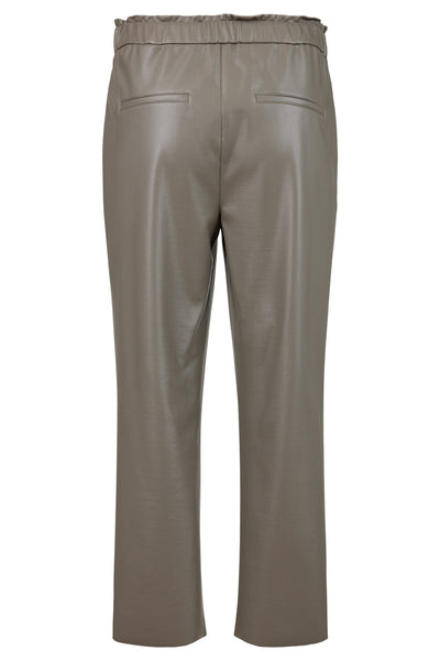Robell Kati 09  ( Brown ) Wide Leg Faux Leather Culotte