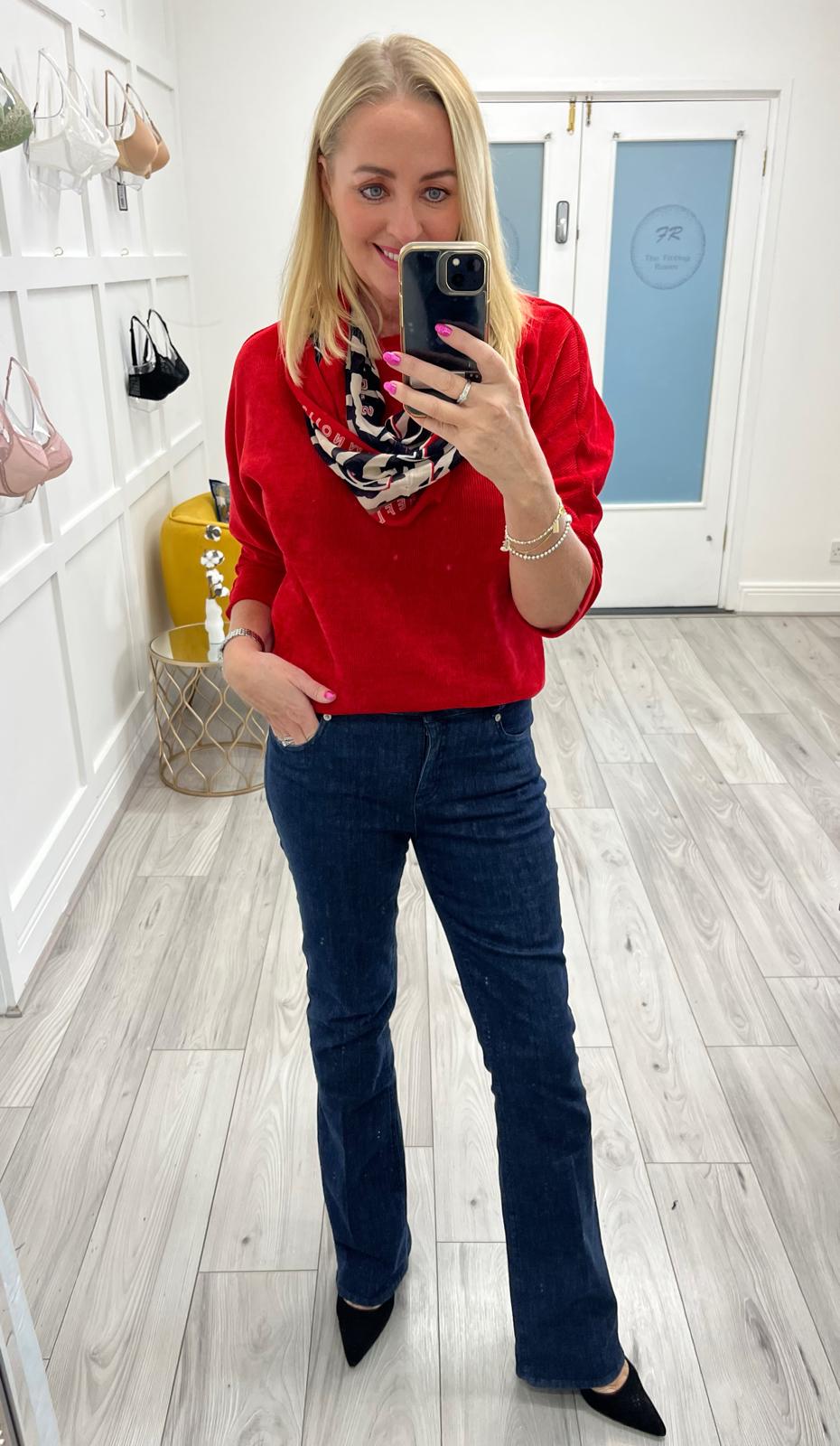 Robell Joella Flair Jeans Navy(69)