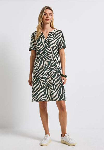 Street One Patterned Tunic Dress(Pine Grove Green)